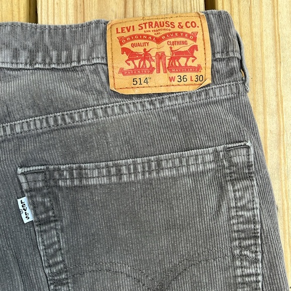 Levi’s 514s - Gray Corduroys Straight Leg 36x30 - Picture 8 of 11